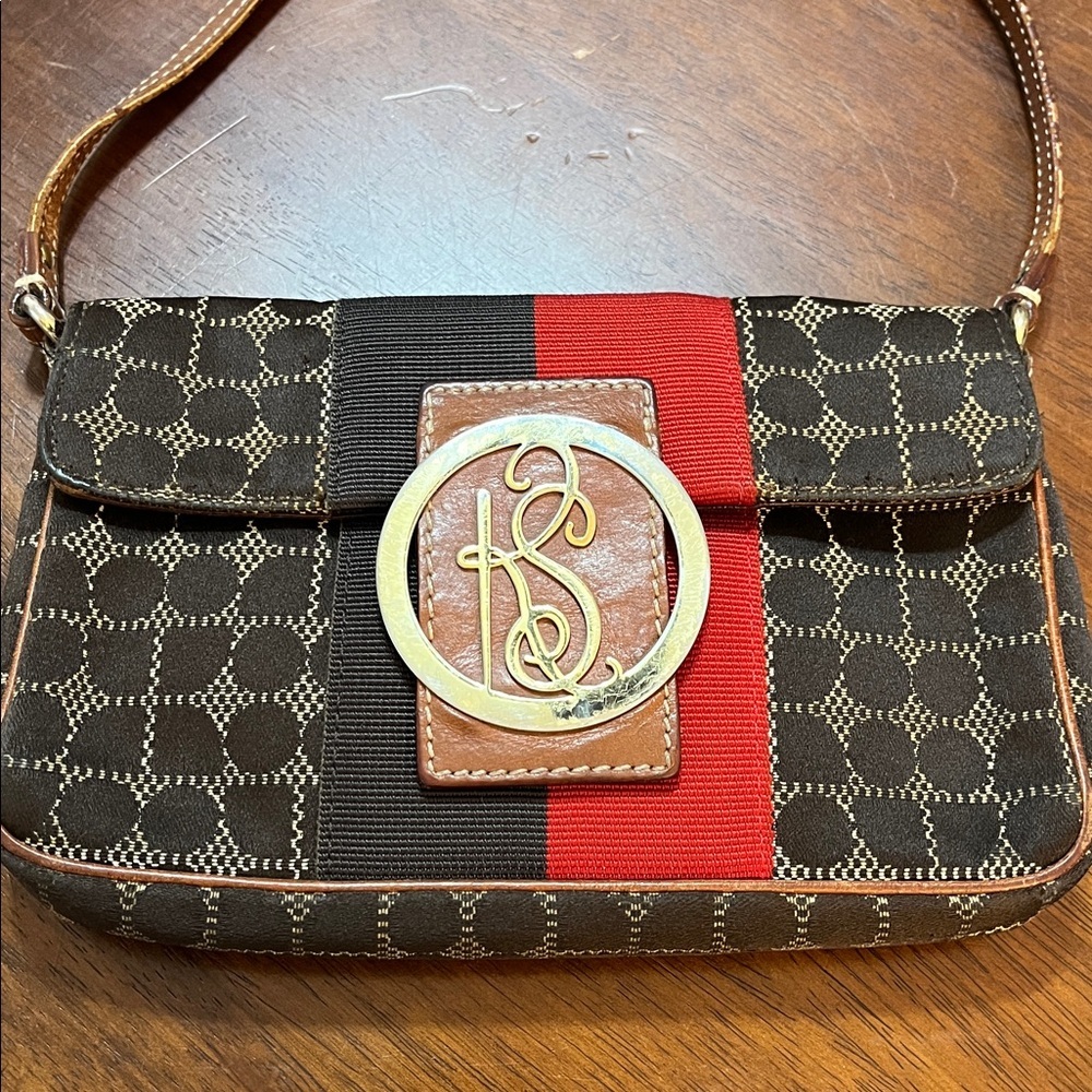 Vintage Kate Spade Dot Noel Jacquard Mini Shoulder Bag - Picture 2 of 8
